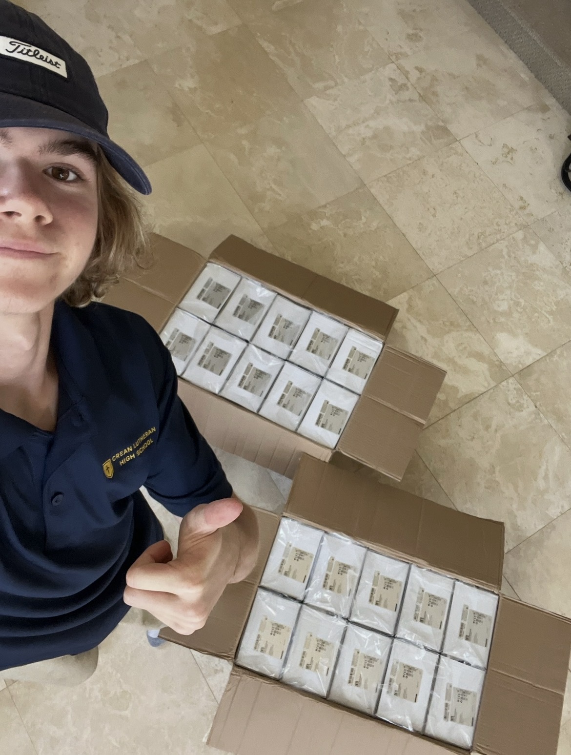Archive photo of London with packaged orders in 2023